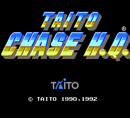 Taito Chase H.Q. Title Screen